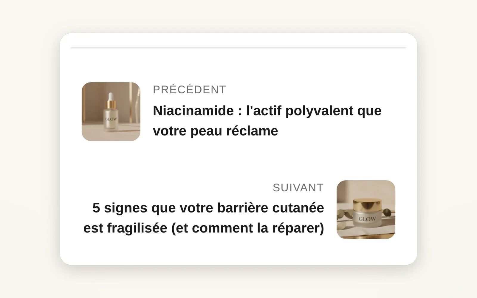 Move readers from one article to the next