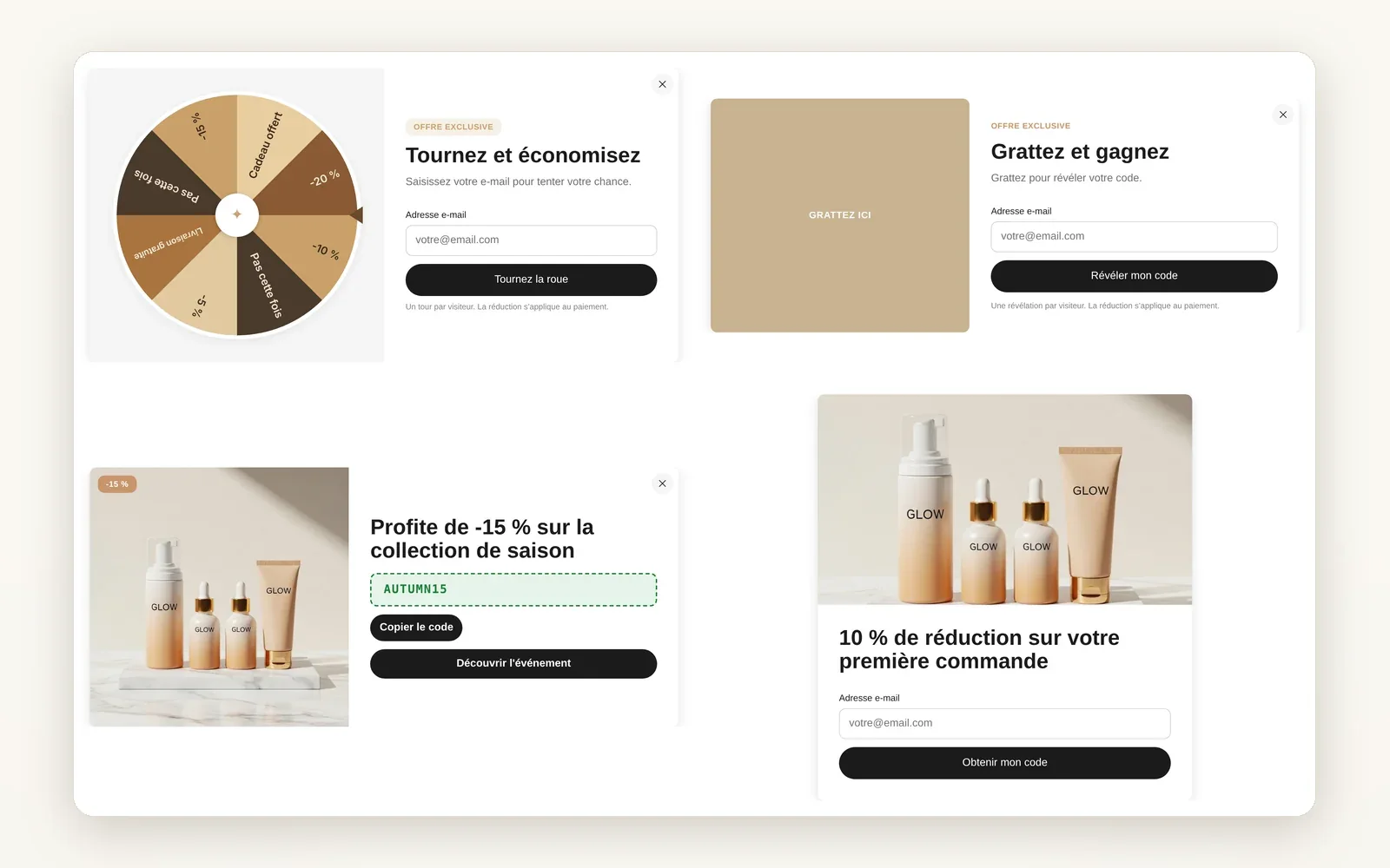 5 pop-ups that show up at the right moment