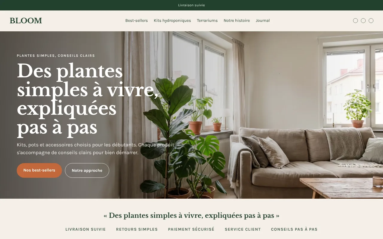 Aperçu de la boutique Bloom